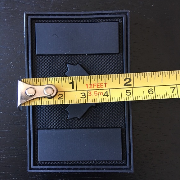 NEW PVC CANADA PATCH (LOOP BACK) - 3”x2” BLACK - Picture 4 of 6